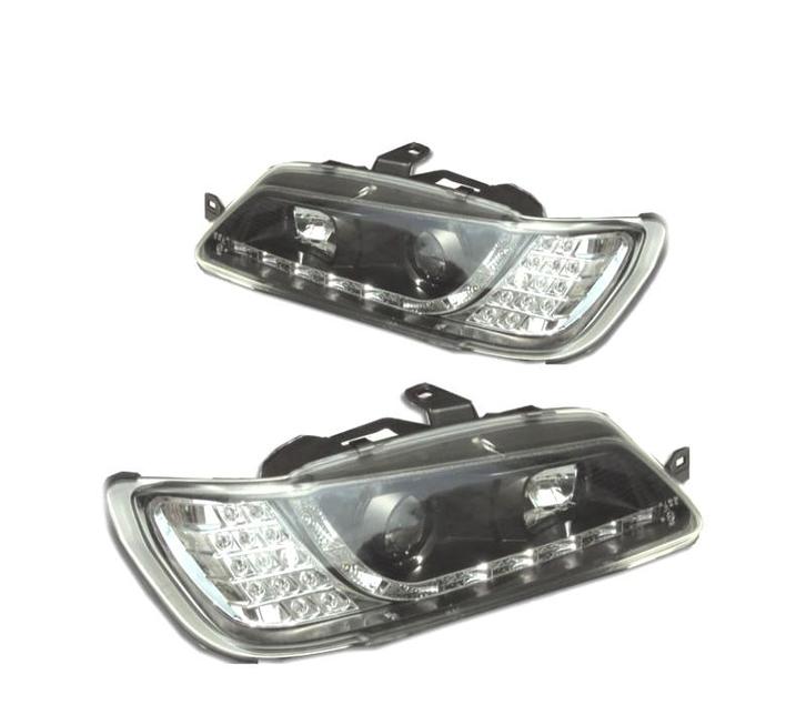 PHARES POUR PEUGEOT 306 93-97 FEUX DIURNES FOND NOIR, Auto-onderdelen, Verlichting, Verzenden