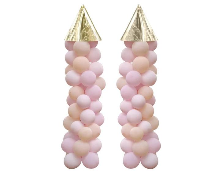 Prinsessenkasteel Ballonnenpilaar 1,25m, Hobby en Vrije tijd, Feestartikelen, Nieuw, Verzenden