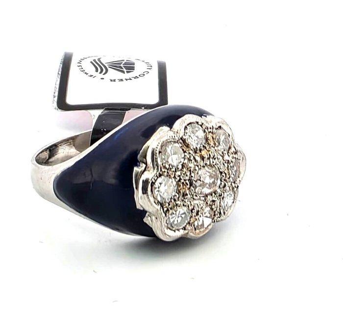 Ring Platina - 1.00ct. tw. Diamant (Natuurlijk) - Diamant, Handtassen en Accessoires, Ringen