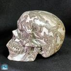 Menselijke schedel, met de hand bewerkt en Crazy