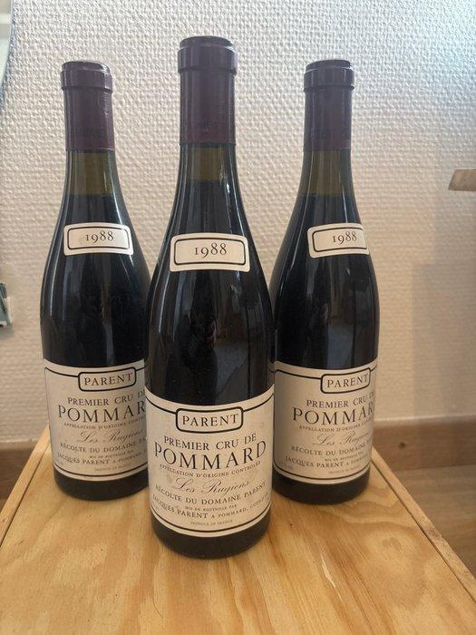 1988 Domaine Parent Rugiens - Côte de Beaune 1er Cru - 10, Collections, Vins