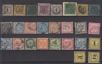 Baden 1851/1868 - dans les principaux numéros sauf Mi.12 et