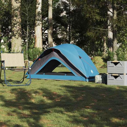 vidaXL Tent 1-persoons waterdicht blauw, Caravans en Kamperen, Tenten, Nieuw, Verzenden