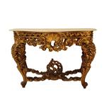 Console - Bois, Marbre - Consola isabeline