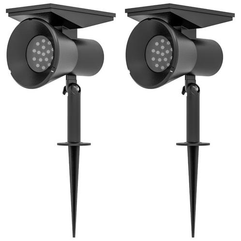 Tuinverlichting - 2 lichtkleuren - Waterdicht - Zwart, Tuin en Terras, Buitenverlichting, Nieuw, Ophalen of Verzenden