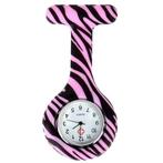 Fako - Verpleegstershorloge - Siliconen Print - Zebra Roze, Verzenden, Nieuw