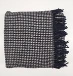 Grande plaid exclusif en mélange de coton Visone et Noir