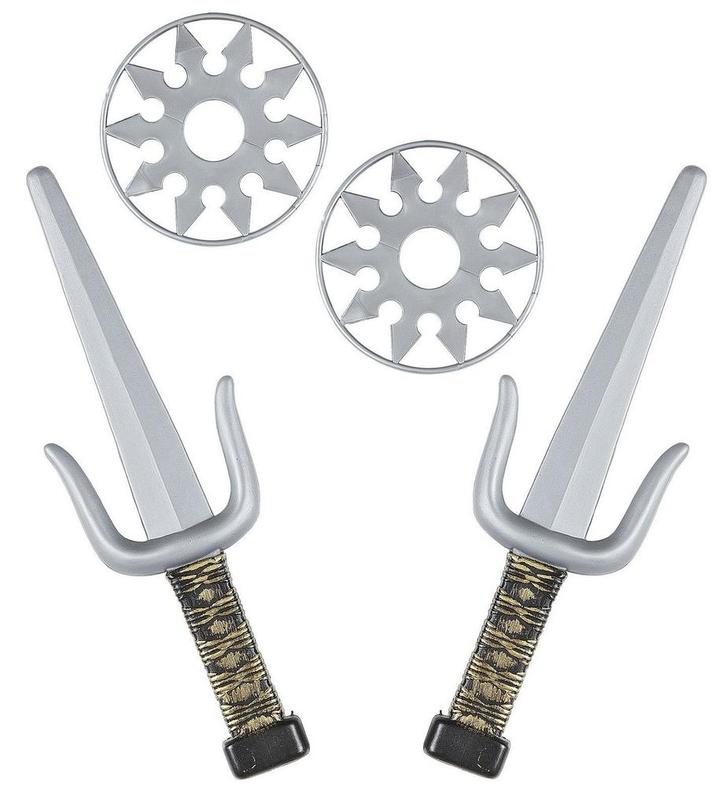 Ninja Accessoireset 2 delig, Hobby en Vrije tijd, Feestartikelen, Nieuw, Verzenden
