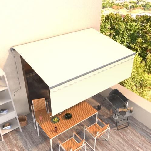vidaXL Luifel automatisch uittrekbaar met rolgordijn 4,5x3 m, Jardin & Terrasse, Protection solaire, Envoi