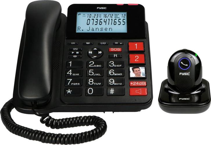 Fysic FX3960 - Vaste telefoon met antwoordapparaat en draadl, Huis en Inrichting, Woonaccessoires | Overige, Verzenden