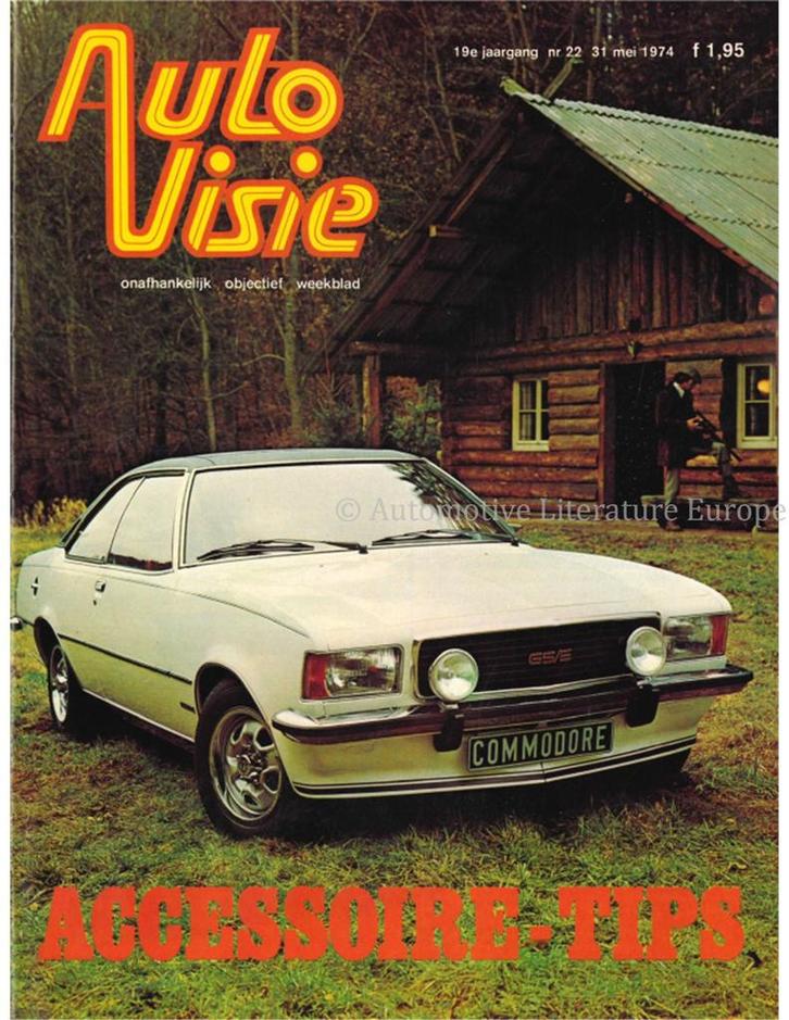 1974 AUTOVISIE MAGAZINE 22 NEDERLANDS, Boeken, Auto's | Folders en Tijdschriften, Ophalen of Verzenden