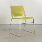 Kantinestoel Haworth Comforto D6240 - Groen - Buisframe, Huis en Inrichting, Stoelen, Ophalen of Verzenden, Gebruikt