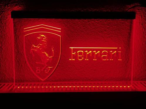Ferrari neon bord lamp LED cafe verlichting reclame lichtbak, Huis en Inrichting, Lampen | Overige, Nieuw, Verzenden