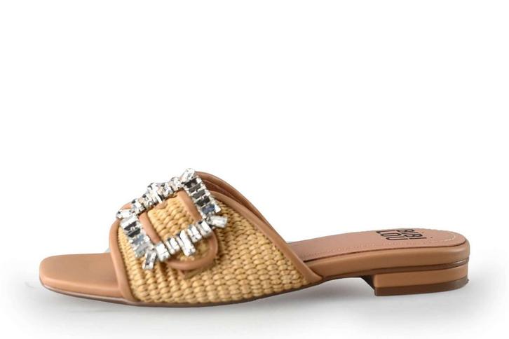 Bibi Lou Slippers in maat 37 Beige | 5% korting, Kleding | Dames, Schoenen, Beige, Zo goed als nieuw, Slippers, Verzenden