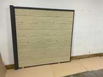 Veiling - Aluminium schuttingdeel - Houtlook eiken - 189x181, Tuin en Terras, Nieuw