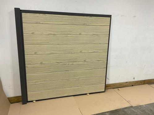 Veiling - Aluminium schuttingdeel - Houtlook eiken - 189x181, Tuin en Terras, Schuttingen, Nieuw