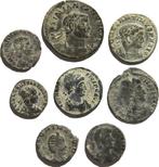 Romeinse Rijk. Lot comprising eight (8) Roman coins.