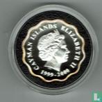 Kaaimaneilanden 2 dollars 2000 (PROOF) Millennium, Postzegels en Munten, Munten | Amerika, Verzenden, Losse munt, Goud