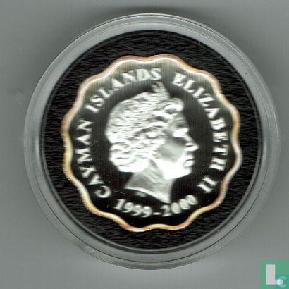 Kaaimaneilanden 2 dollars 2000 (PROOF) Millennium, Postzegels en Munten, Munten | Amerika, Losse munt, Goud, Zilver, Verzenden