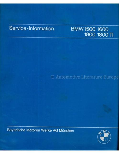 1970-1972 BMW 1500 | 1600 | 1800 | 1800 TI SERVICE, Auto diversen, Handleidingen en Instructieboekjes