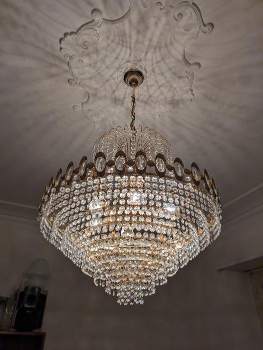 Kroonluchter - Kristal - H : 100 cm, Antiquités & Art, Antiquités | Autres Antiquités