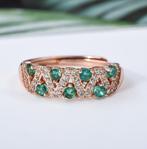 Zonder Minimumprijs - Ring Zilver - 0.45ct. tw. Smaragd, Nieuw
