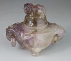 Brule parfum sculpte - Censer Vase - Améthyste - Chine -