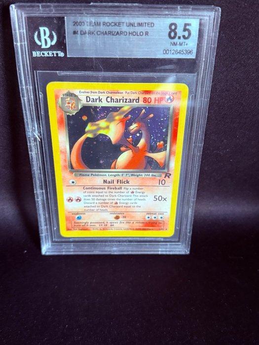 Pokémon - 1 Graded card - Dark Charizard #4 Foil - Beckett, Hobby en Vrije tijd, Verzamelkaartspellen | Pokémon