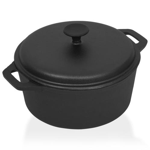 vidaXL Pot Ø26,5 cm Fonte, Maison & Meubles, Cuisine | Casseroles & Poêles, Neuf, Envoi