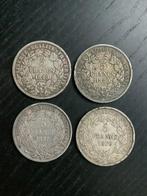 Frankrijk. 5 Francs 1849/1870 (4 stuks) (Zonder