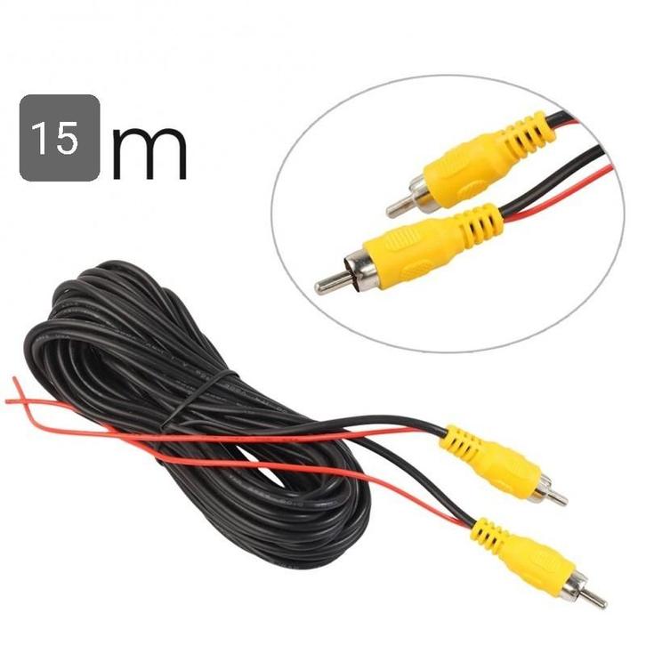 Videokabel Achteruitrijcamera 15 Meter, Auto diversen, Auto-accessoires, Nieuw, Verzenden