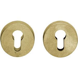 Intersteel SKG3 Veiligheid-rozet messing getrommeld, Doe-het-zelf en Bouw, Raamkozijnen en Schuifdeuren, Ophalen of Verzenden