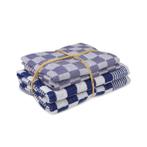 Set Textile Cuisine Bleu 2x Serviette 50x50cm + 2x  Torchon, Huis en Inrichting, Nieuw, Verzenden, Overige kleuren