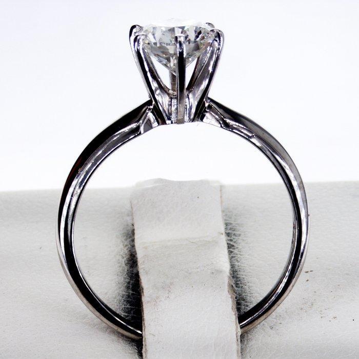 Zonder minimumprijs - Verlovingsring - 14 karaat Witgoud -, Handtassen en Accessoires, Antieke sieraden