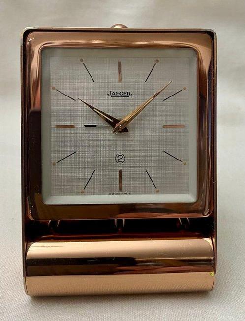 Reisklok, Wekker - Jaeger-LeCoultre - Messing - 1960-1970, Antiek en Kunst, Antiek | Klokken