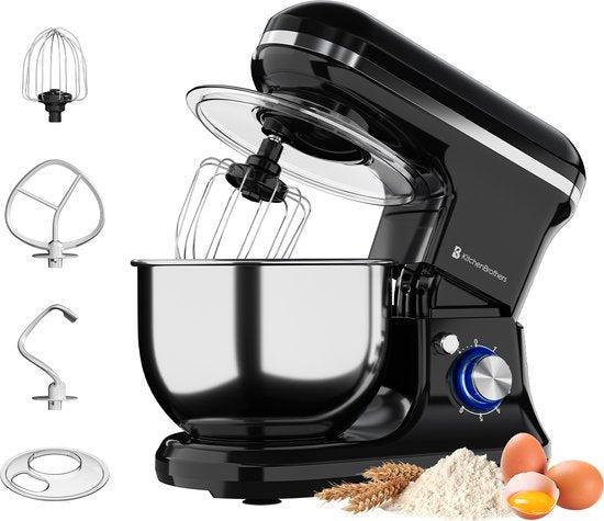 Tweedekans | KitchenBrothers Keukenmachine & Mixer – 1200W –, Elektronische apparatuur, Keukenmixers, Ophalen of Verzenden