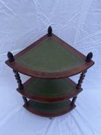 Étagère - Bois, Cuir - Étagère d’angle, Antiek en Kunst