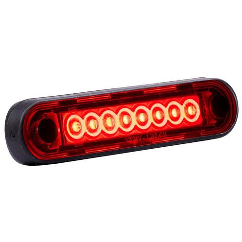 LED markeerlicht voor vlakke montage en buismontage ROOD LED, Autos : Pièces & Accessoires, Éclairage, Enlèvement ou Envoi