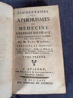 Herman Boerhaave - Commentaires des Aphorismes de Médecine