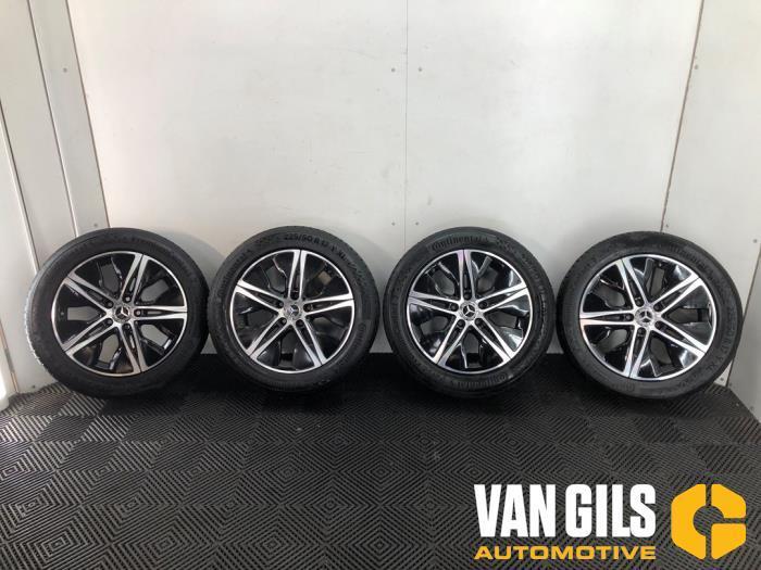 Sportvelgenset + banden Mercedes C-Klasse O288991, Auto-onderdelen, Ophanging en Onderstel