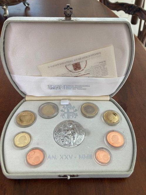 Vatican. Proof Set 2003 (incl. medaglia in argento) (Sans, Postzegels en Munten, Munten | Europa | Euromunten