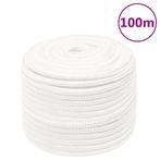 vidaXL Boottouw 12 mm 100 m polypropyleen volwit, Verzenden, Nieuw