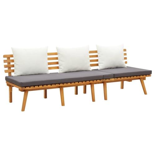 vidaXL Tuinslaapbank 200x65 cm massief acaciahout, Huis en Inrichting, Zetels | Zetels, Nieuw, Verzenden