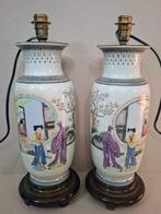 Vaas - Porselein - China - Chinese porseleinen lampen, Antiek en Kunst