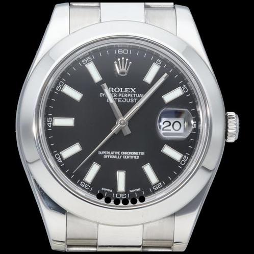 Rolex Datejust 41 116300 uit 2013, Handtassen en Accessoires, Horloges | Heren, Verzenden