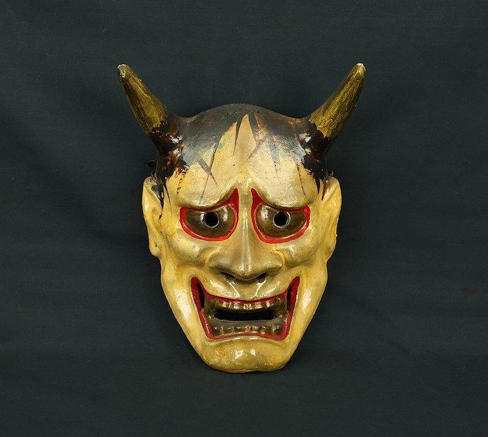 Noh masker - Papier, Textiel, Hennep, Gips, Klei, enz. -, Antiquités & Art, Antiquités | Autres Antiquités
