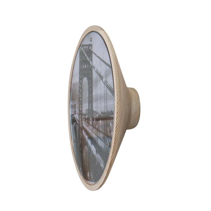Wandkapstok met fotolijst Nolan | Furniteam, Huis en Inrichting, Woonaccessoires | Kapstokken, Nieuw, Hout, Verzenden