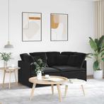 vidaXL Modulaire bank met kussens fluweel zwart, Huis en Inrichting, Zetels | Zetels, Verzenden, Nieuw