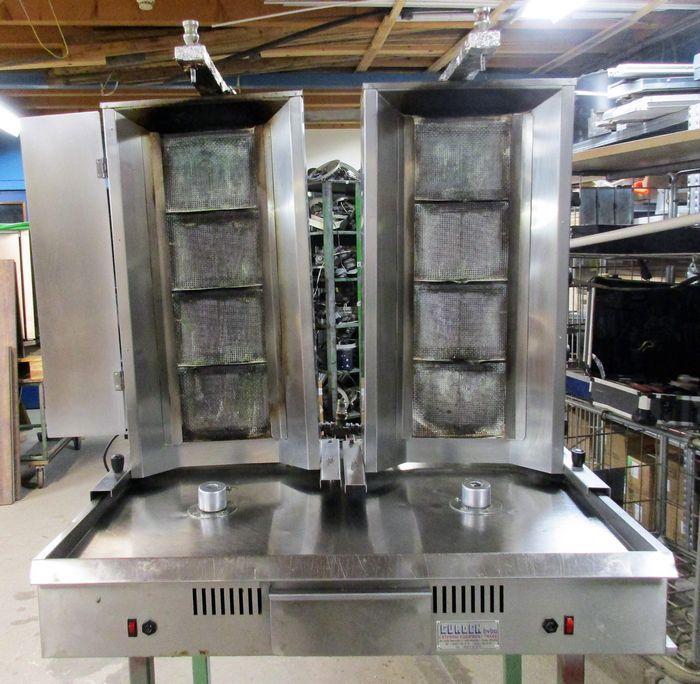 Dubbele Doner Grill met 4 branders, gas, Zakelijke goederen, Horeca | Keukenapparatuur