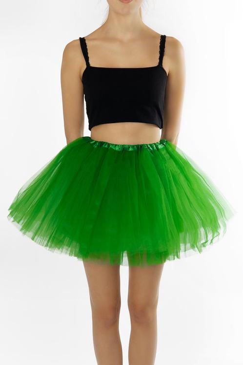 KIMU® Tutu Donkergroen Tule Rokje 68 74 80 86 92 98 Donker G, Kinderen en Baby's, Carnavalskleding en Verkleedspullen, Meisje